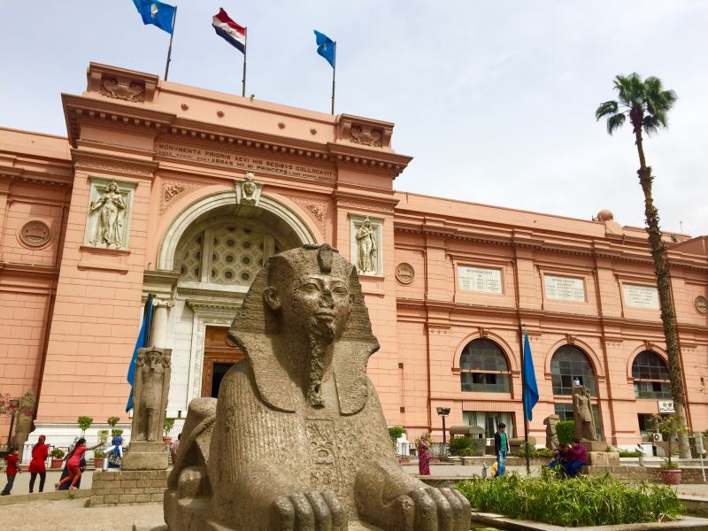 Discover ancient treasures inside the Egyptian Museum as part of your 11-day Egypt and Morocco Tours.